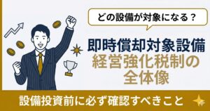 即時償却 対象設備｜A類型・B類型の違いと2026年度版一覧【経営強化税制】
