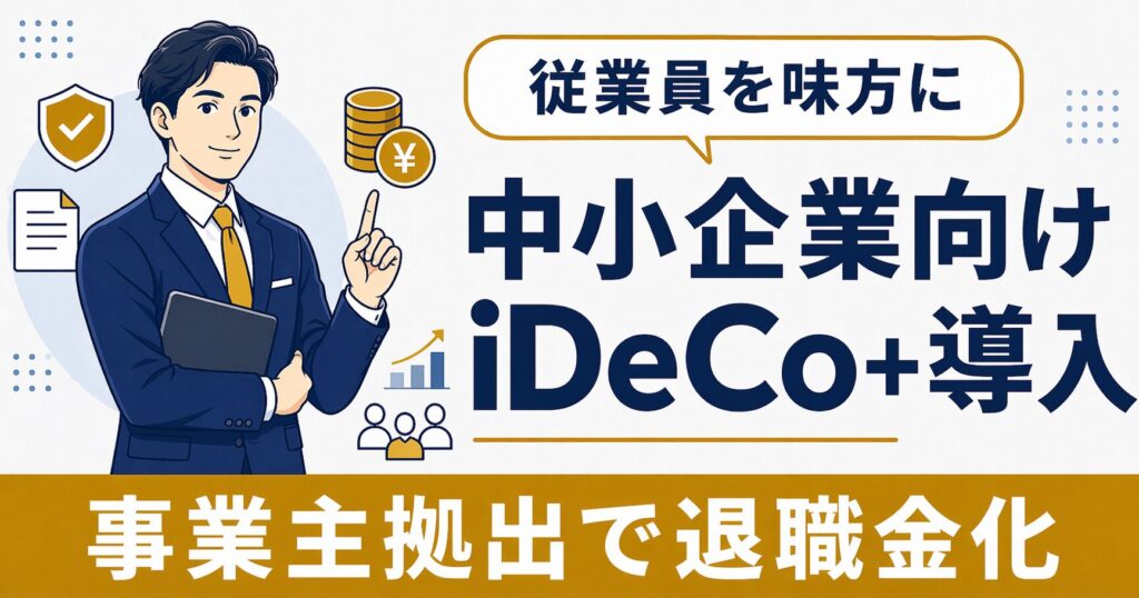 iDeCo+ イデコプラス 導入ガイド 中小企業の福利厚生と節税両立の仕組み解説