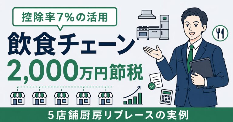 経営強化税制 事例 飲食｜5店舗厨房リプレースで税額控除を活用したB社の実例【2026年版】