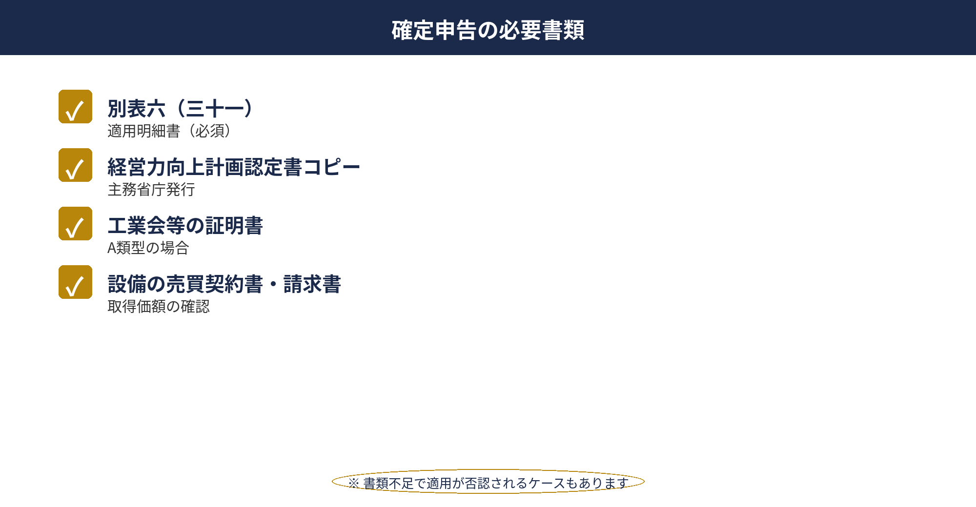 即時償却 確定申告の必要書類一覧（即時償却 よくある質問）