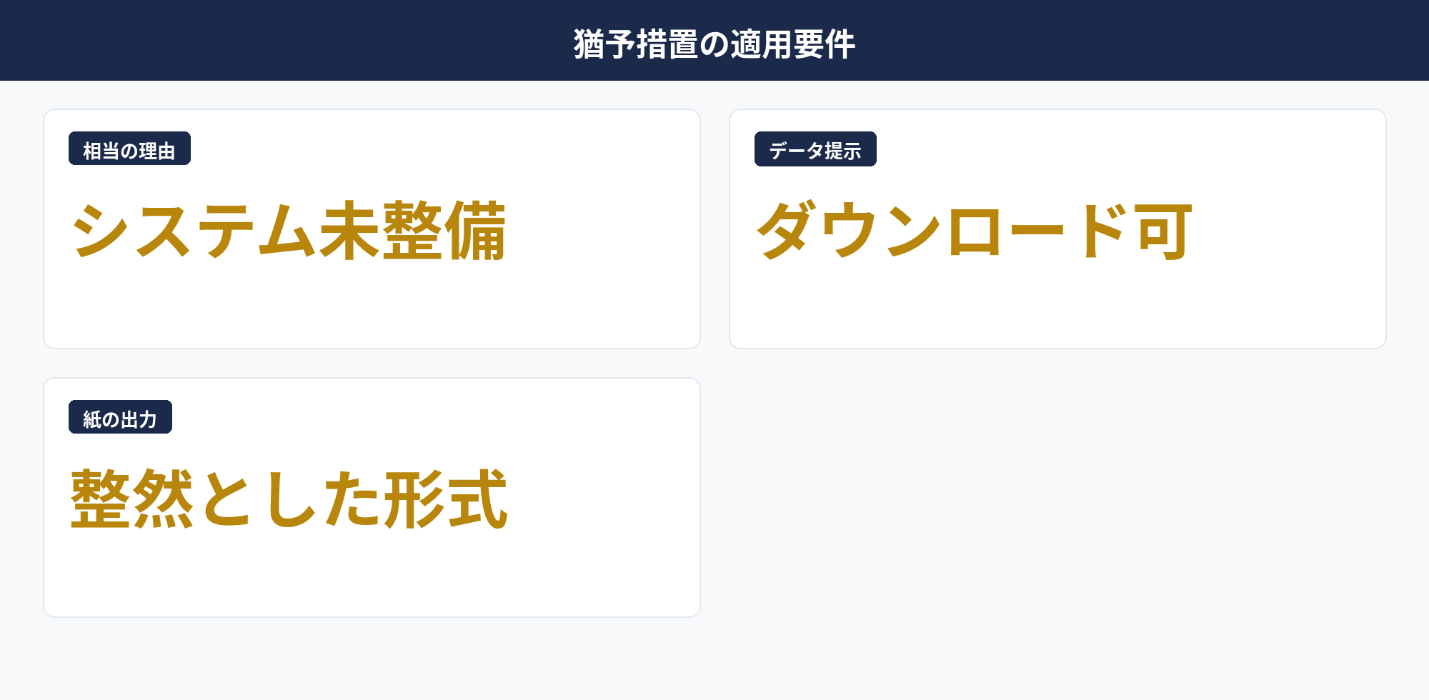 個人事業主の電子帳簿保存法 猶予措置の要件と恒久化の位置づけ